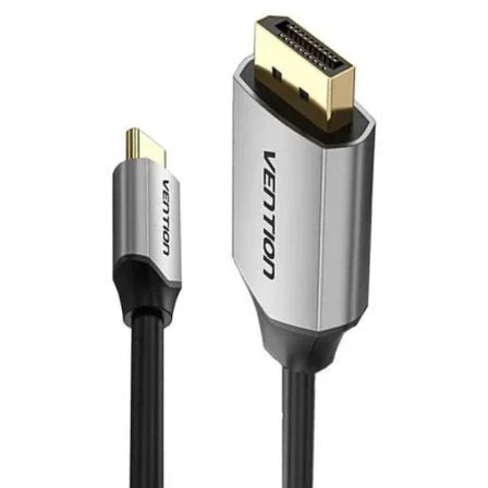 Vention Cable Conversor USB-C a DisplayPort 1,5m Negro/Plata CGZBG
